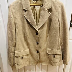 Liz Claiborne Beige Blazer Jacket